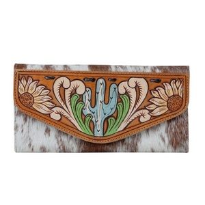 The Prickly Cactus 🌵 Tooled Leather Wallet